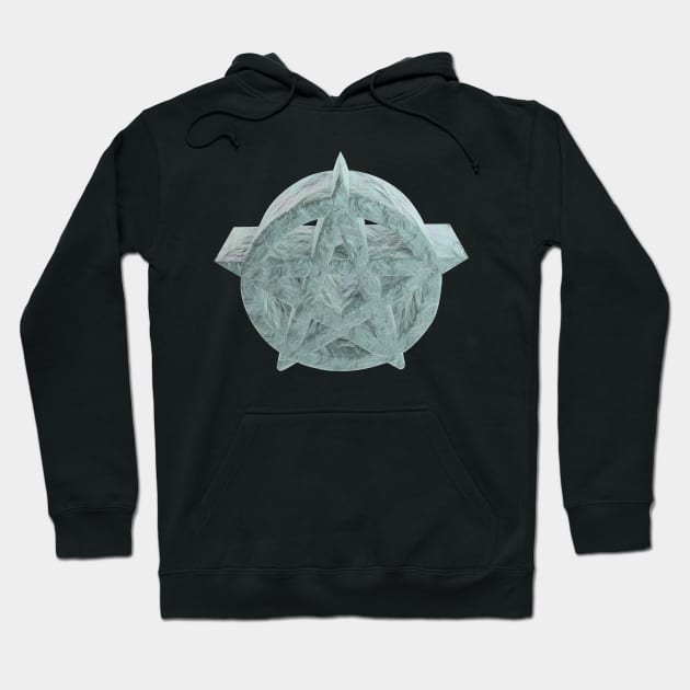 3D Pentagram - Water Hoodie by 3DMe